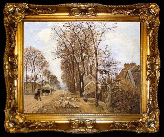 framed  Camille Pissarro Rural road, ta009-2